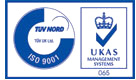 TUV Nord ISO 9001 UKAS Management Systems Logo